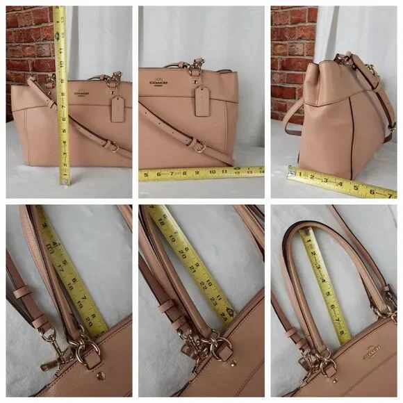 Coach Nude Leather  Brooke Carryall Shoulder Bag - Picture 9 of 9